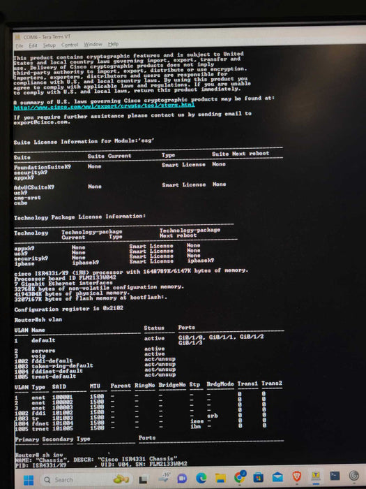 Cisco ISR4331/K9 Enterprise Integrated Service Router, Not Affected $