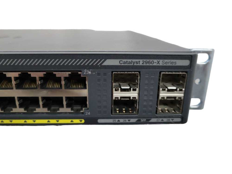Cisco WS-C2960X-24PS-L | 24-Port Gigabit PoE+ 370W Switch | Factory Reset !