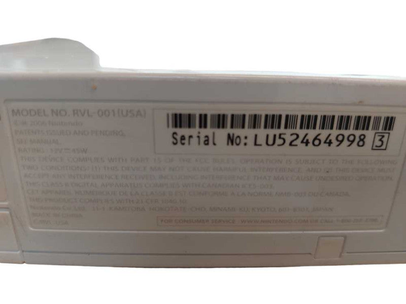Nintendo Wii White Model:RVL-001(USA) Console Only  =