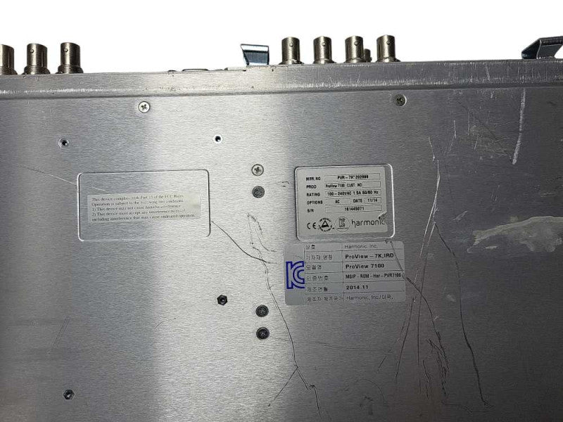 Harmonic ProView 7100 Receiver Decoder Transcoder Processor $