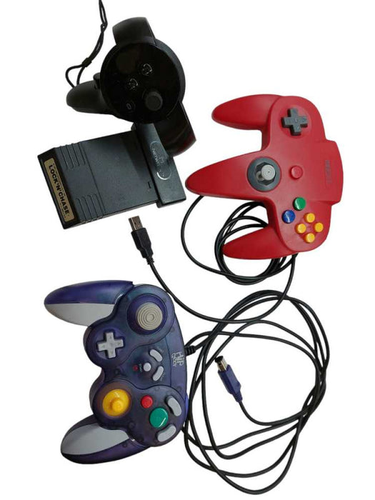 Mixed Controller Bundle with 1982 Atari Game : Lock N\\' Chase  =