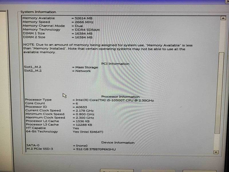 Dell OptiPlex 5080 USFF| i5-10500T @ 2.3GHz 32GB DDR4 512GB NVMe  $