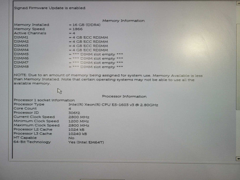 Dell Precision T5810 | Xeon E5-1603 v3 @ 2.80GHz 16GB DDR4 QUADRO K2200 GPU !
