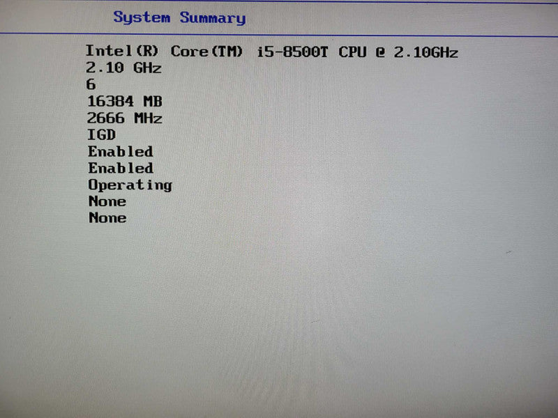 Lenovo ThinkCentre M920q Tiny i5-8500T 16GB RAM No HDD Q$