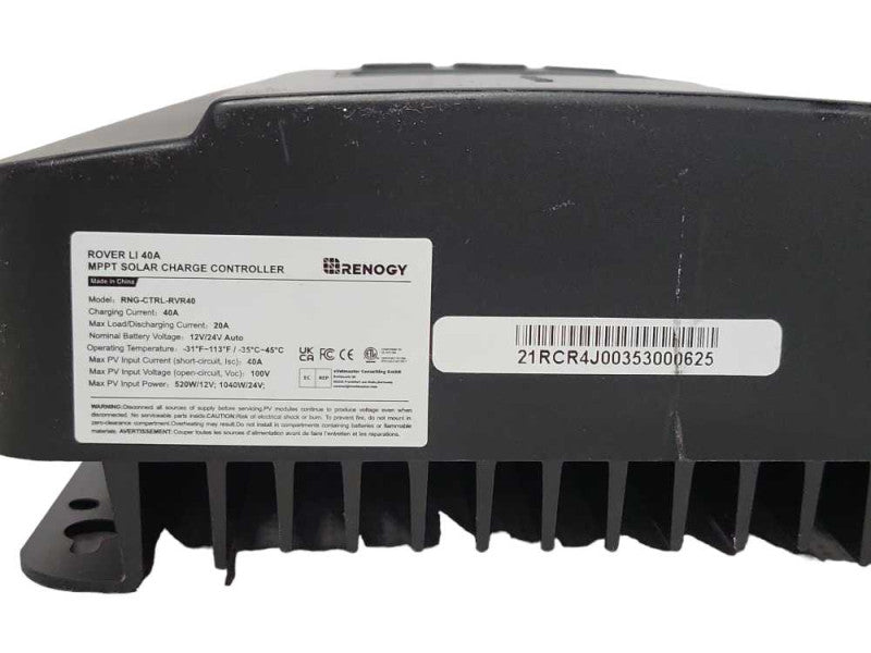 Renogy Rover 40A MPPT Charge Controller, READ _