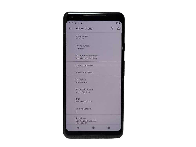 Google Pixel 2 XL 64GB $