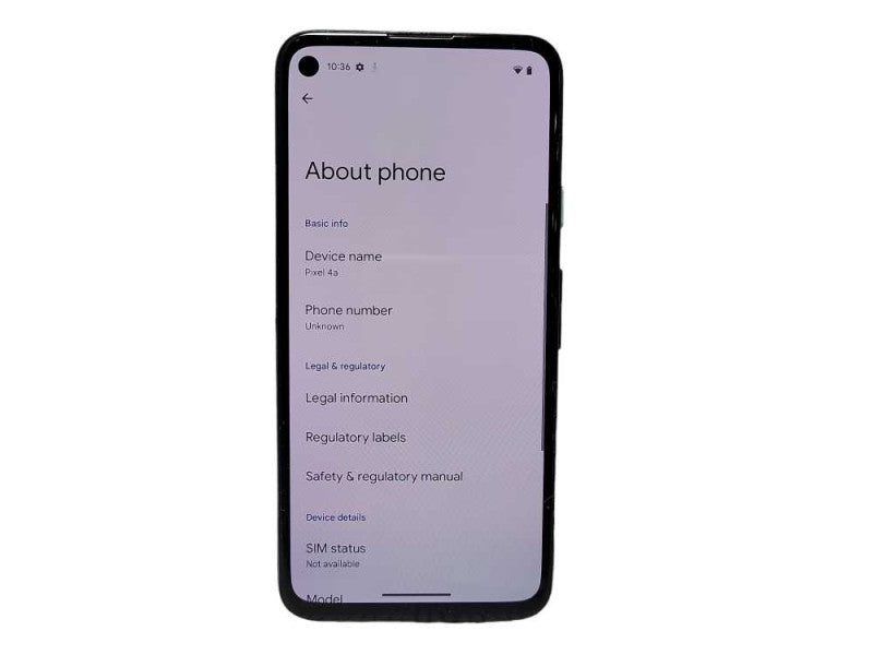 Google Pixel 4a 128GB Black READ $