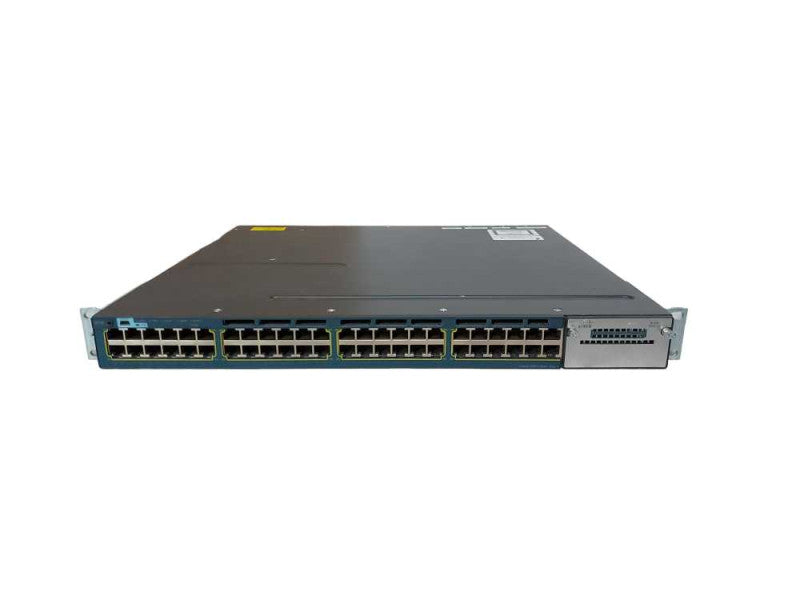 Cisco WS-C3560X-48P-S, 48-Port Gigabit PoE+ Switch, 1x 715W PSU Q