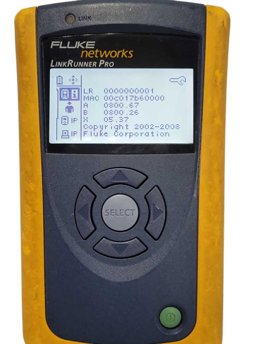 Fluke Networks Link Runner Pro only, READ _