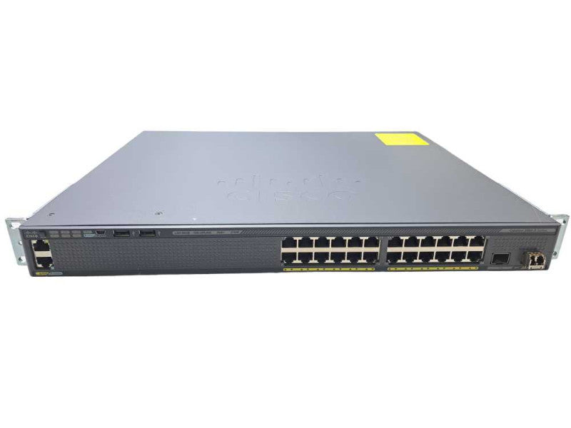 Cisco WS-C2960X-24PD-L V07 | 24 Port Gigabit PoE+ 370W Switch | 2x 10G SFP+ )