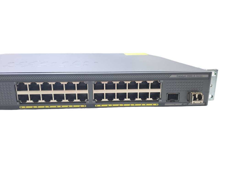 Cisco WS-C2960X-24PD-L V07 | 24 Port Gigabit PoE+ 370W Switch | 2x 10G SFP+ )