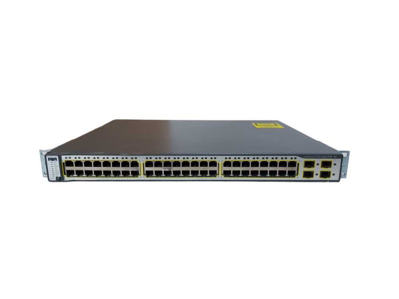 Cisco WS-C3750-48PS-S 48 Port 10/100 PoE Managed Network Switch