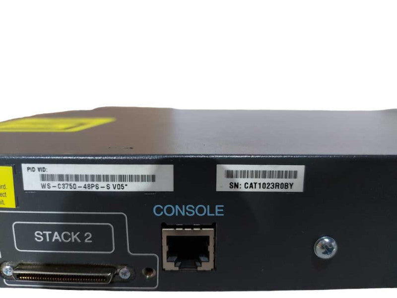 Cisco WS-C3750-48PS-S 48 Port 10/100 PoE Managed Network Switch