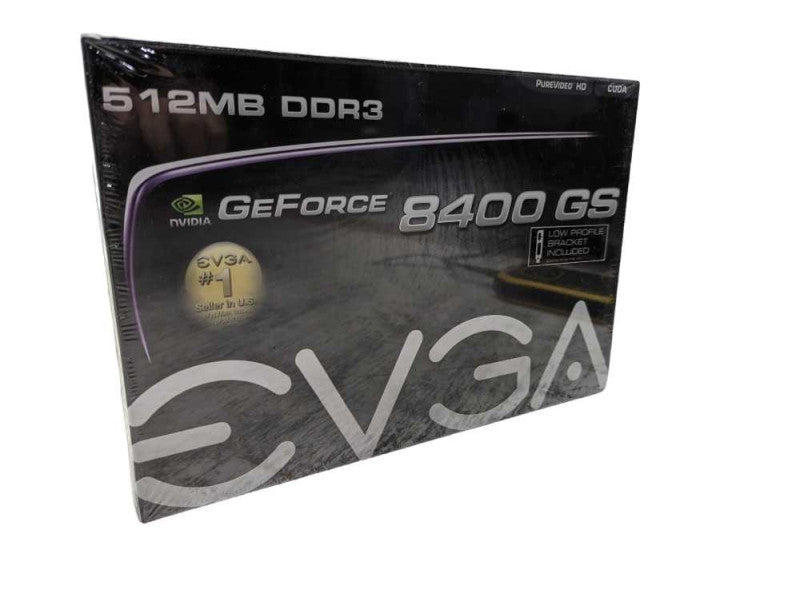EVGA Nvidia GeForce 8400 GS 512MB DDR3 Low Profile Graphics Card  Q-