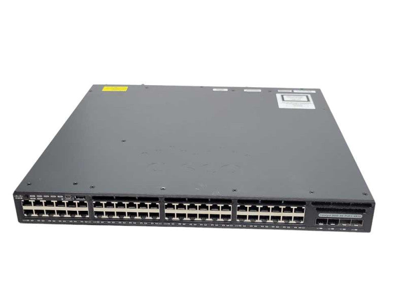 Cisco WS-C3650-48PS-L Switch - 48-Port Gigabit PoE Managed switch, 1x PSU _