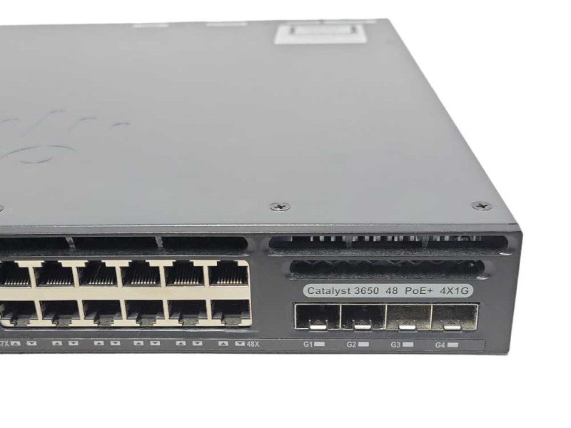 Cisco WS-C3650-48PS-L Switch - 48-Port Gigabit PoE Managed switch, 1x PSU _
