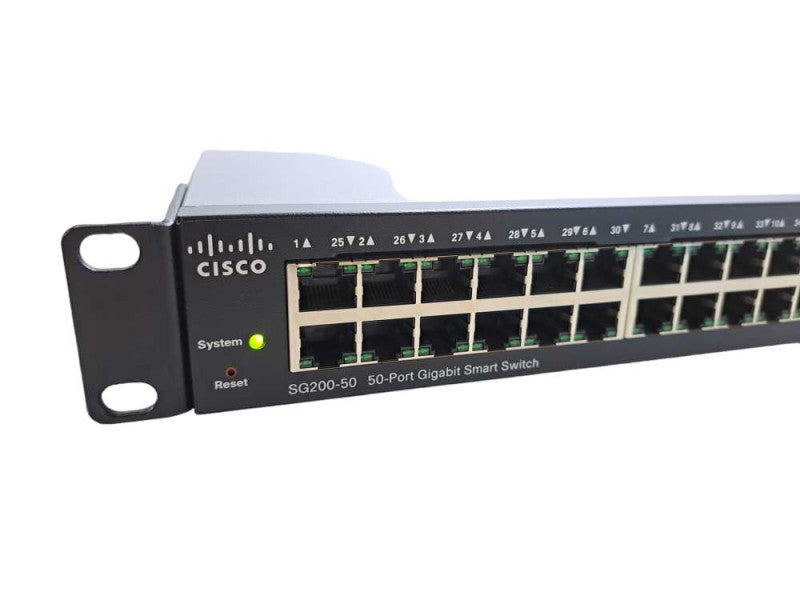 Cisco SG200-50 | 50-Port Gigabit 2x SFP Smart Network Switch )