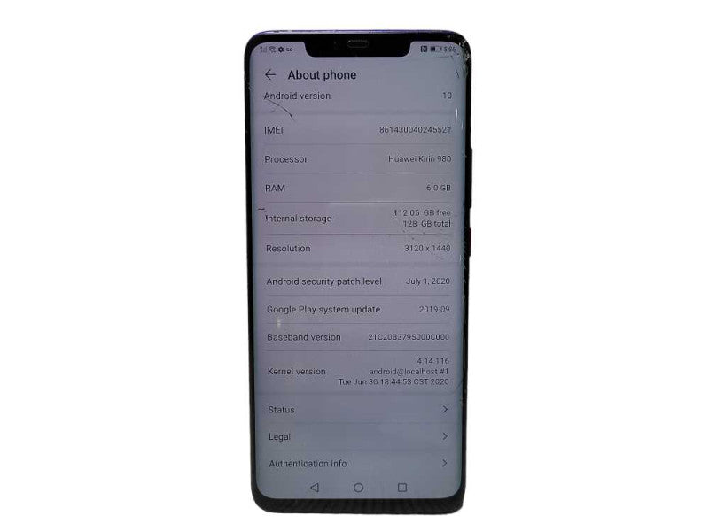 Huawei Mate 20 Pro 128 GB READ $