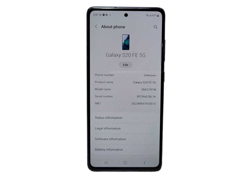 Samsung Galaxy S20 FE 5G 128GB (SM-G781W) - READ $