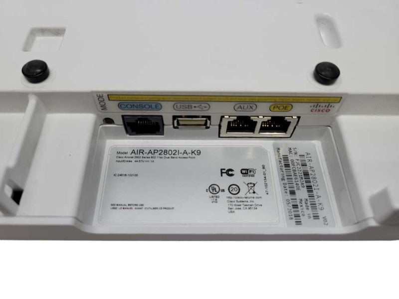 Cisco AIR-AP2802I-A-K9 802.11ac Dual Band Wireless AP Q%