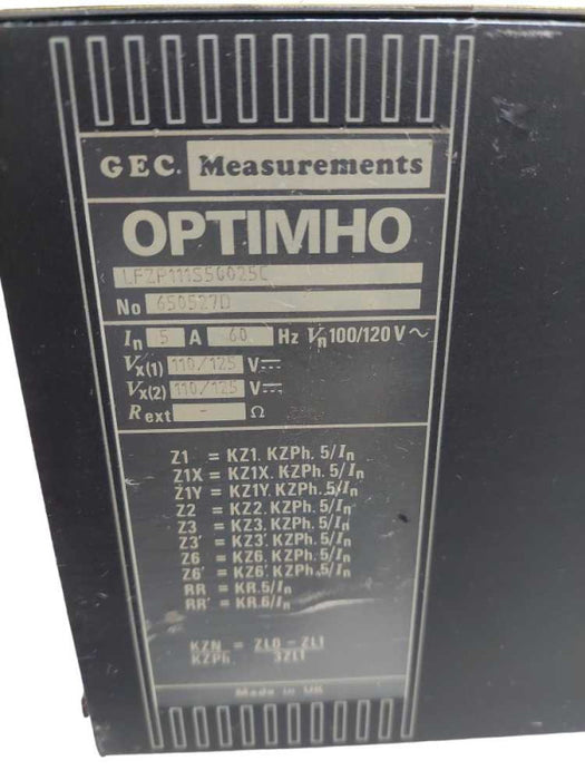 GEC Measurements OPTIMHO -Model:GJ0236002B- LFZP111S50025C =