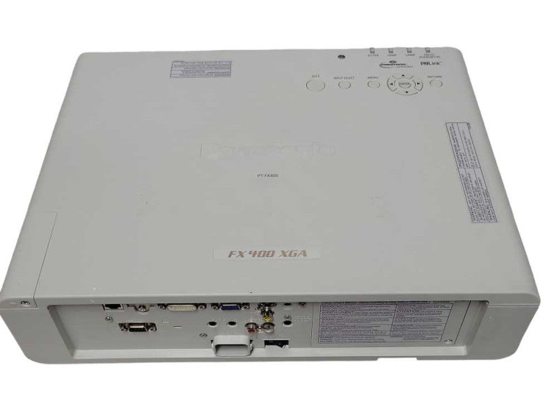 Panasonic PT-FX400U FX400 XGA LCD Projector 1525 Lamp Hours, Remote controlle _