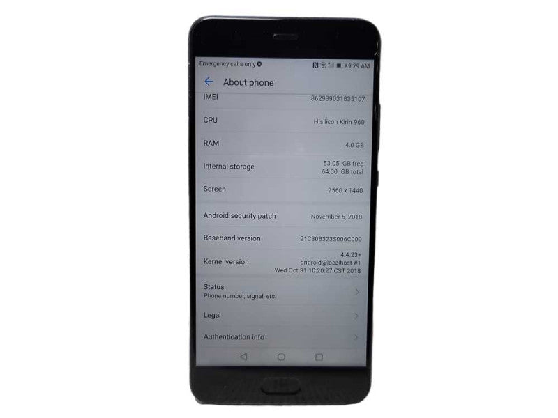 Huawei P10 Plus VKY-L09 64GB READ $