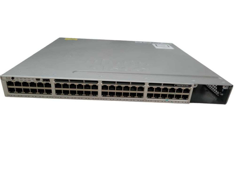 Cisco WS-C3850-48F-S 48 Port GbE PoE+ 3850 Switch 1x 350WAC No Blank Module !