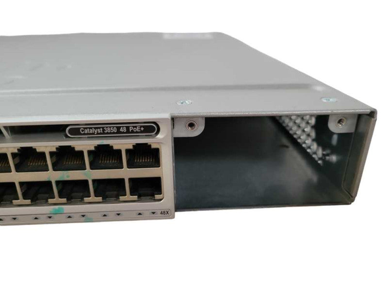 Cisco WS-C3850-48F-S 48 Port GbE PoE+ 3850 Switch 1x 350WAC No Blank Module !