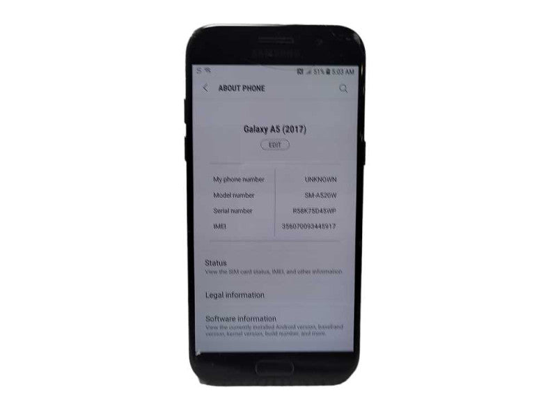 Samsung Galaxy A5 2017 32GB SM-A520W READ $