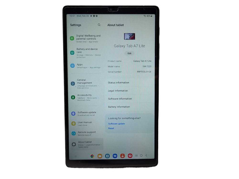 Samsung Tab A7 Lite SM-T220 8.7\\" 32GB Tablet Silver READ $