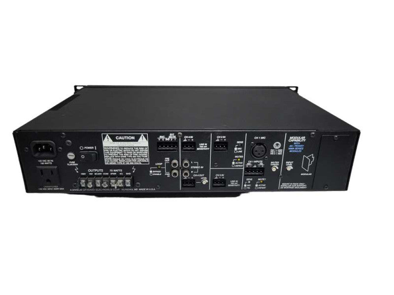Peavey UMA 752 Integrated Modular Mixer/Amplifier 75W 4 Channels %