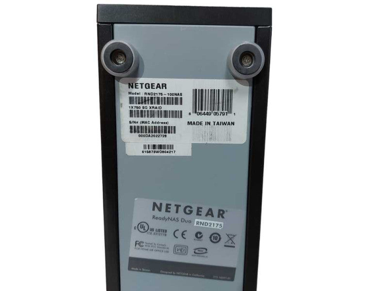 Netgear ReadyNAS Duo RND2175-100NAS, 2x 1TB HDDs w/ Toshiba adapter