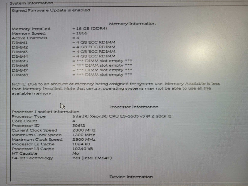Dell Precision T5810 | Xeon E5-1603 v3 @ 2.80GHz 16GB DDR4 QUADRO K2200 GPU !