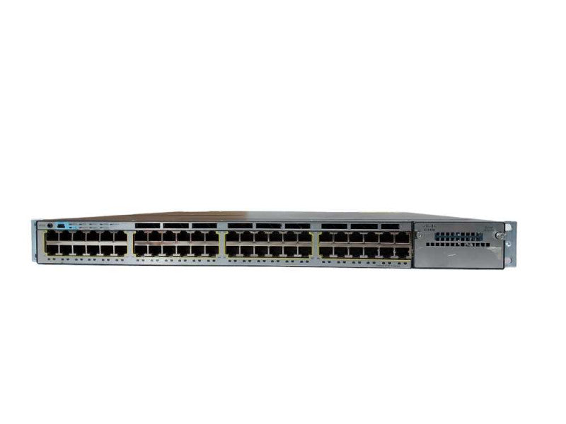Cisco WS-C3750X-48T-L, 48x port Gigabit Switch, 2x 350w PSU, Fact Reset