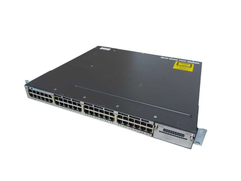 Cisco WS-C3750X-48T-L, 48x port Gigabit Switch, 2x 350w PSU, Fact Reset