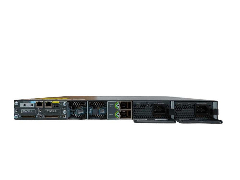 Cisco WS-C3750X-48T-L, 48x port Gigabit Switch, 2x 350w PSU, Fact Reset