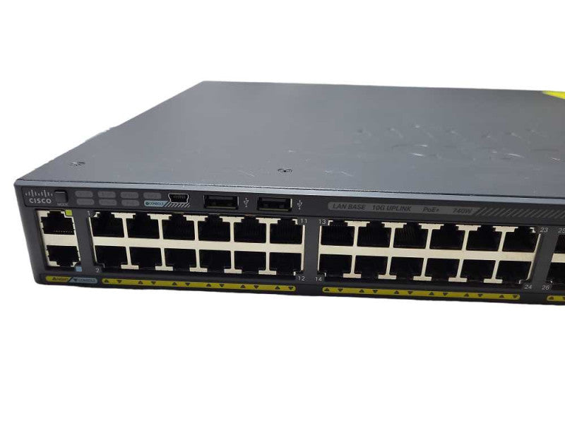 Cisco WS-C2960X-48FPD-L PoE 48-Port Gigabit Network Switch 2x SFP+ $