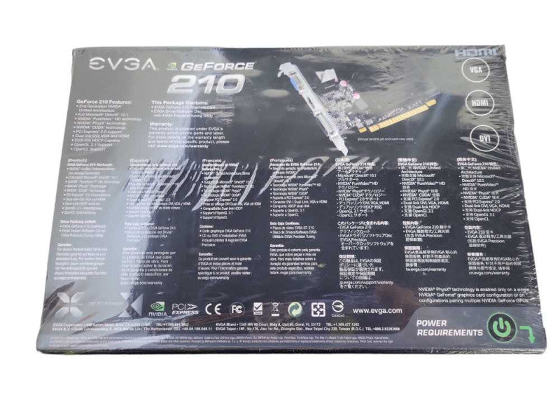EVGA GEFORCE 210 1GB DDR3 PCI-E VGA DVI HDMI VIDEO CARD !
