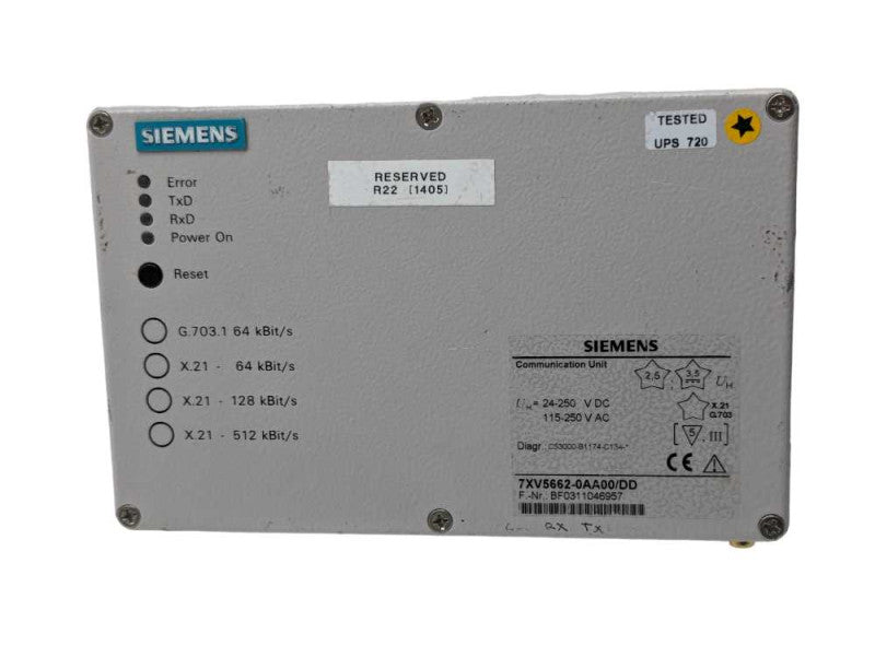 SIEMENS Communication Unit 7XV5662-0AA00/DD -