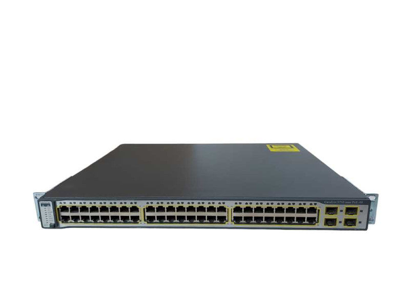 Cisco WS-C3750-48PS-S 48 Port 10/100 PoE Managed Network Switch