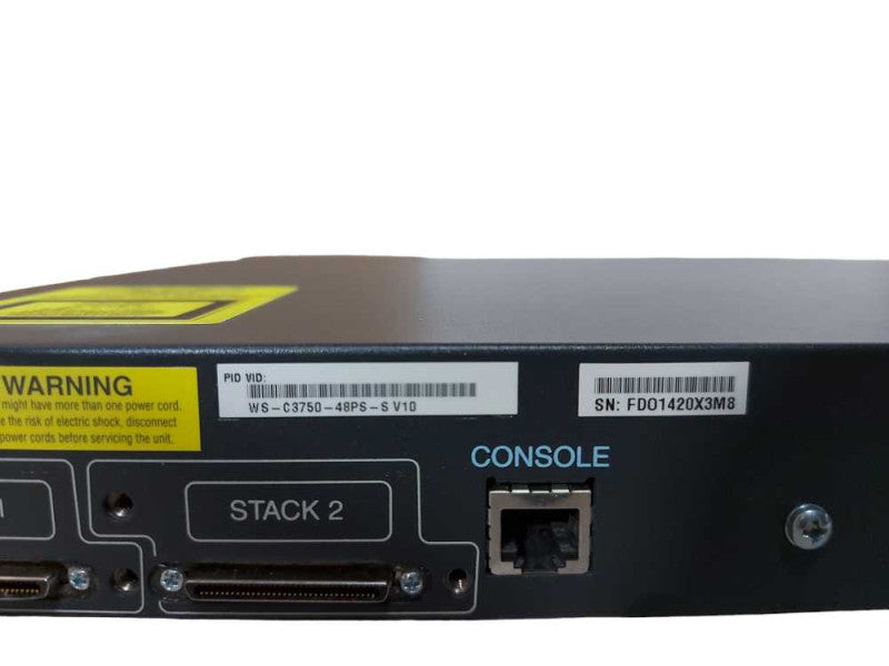 Cisco WS-C3750-48PS-S 48 Port 10/100 PoE Managed Network Switch