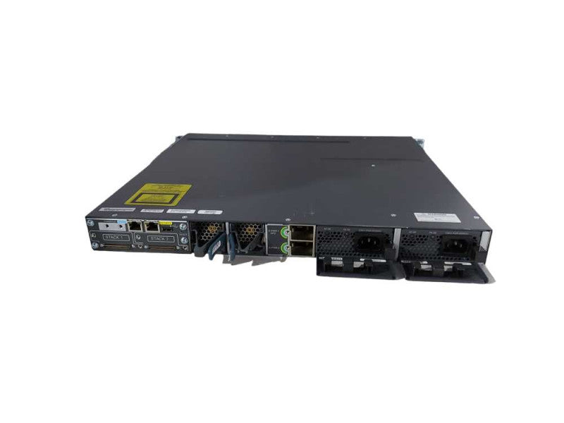 Cisco WS-C3750X-48T-L, 48x port Gigabit Switch, 2x 350w PSU, Fact Reset