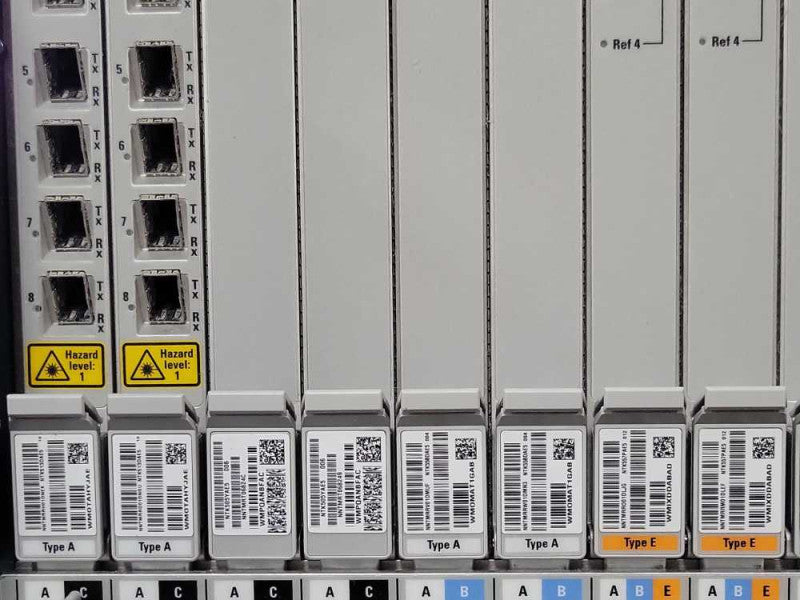 Ciena 6505 NTK503BDE5 004 16 Slot Chassis w/ 11x Cards, READ _