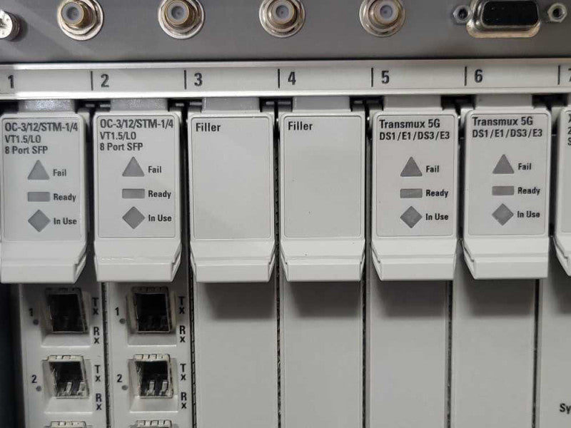 Ciena 6505 NTK503BDE5 004 16 Slot Chassis w/ 11x Cards, READ _