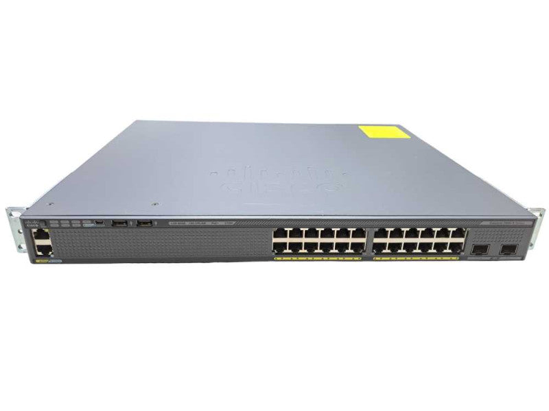 Cisco WS-C2960X-24PD-L V07 | 24 Port Gigabit PoE+ 370W Switch | 2x 10G SFP+ )