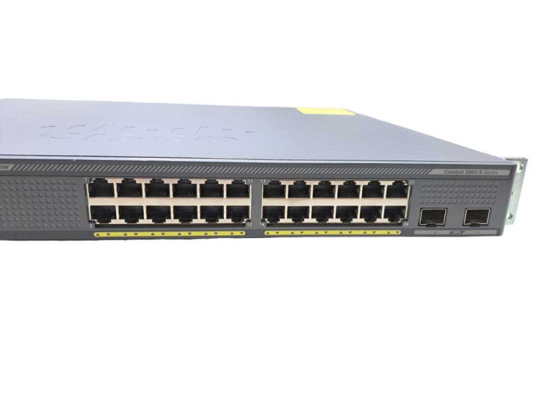 Cisco WS-C2960X-24PD-L V07 | 24 Port Gigabit PoE+ 370W Switch | 2x 10G SFP+ )
