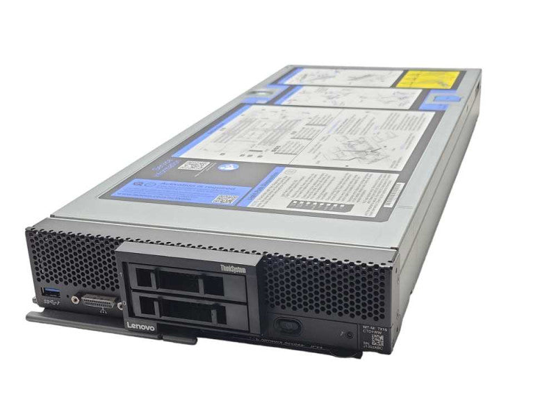 Lenovo ThinkSystem SN550 Blade 2x Xeon Gold 5118 CPUS, 32GB DDR4, No HDD SEE Q_