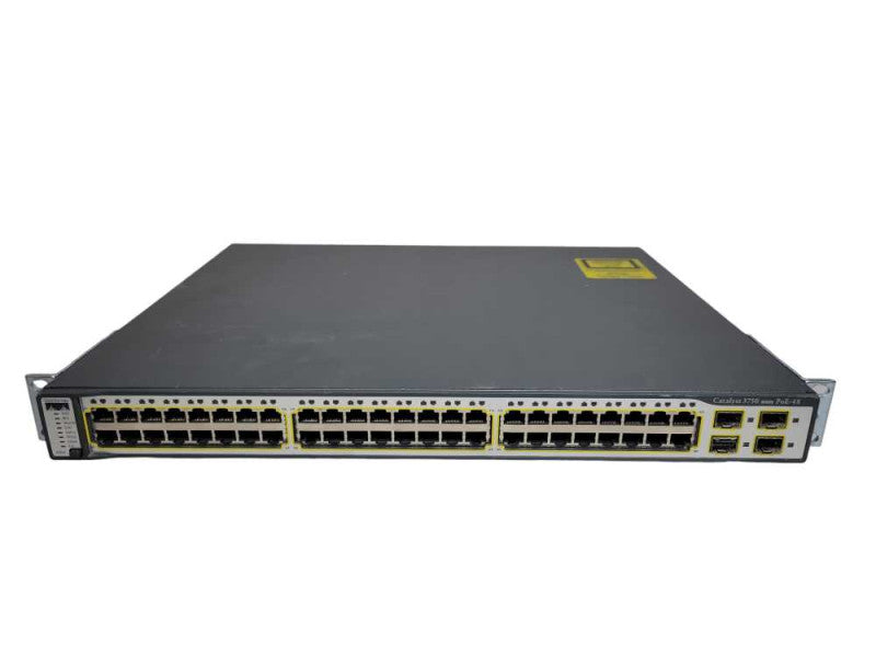 Cisco WS-C3750-48PS-S 48-Port 10/100 PoE Managed Switch %