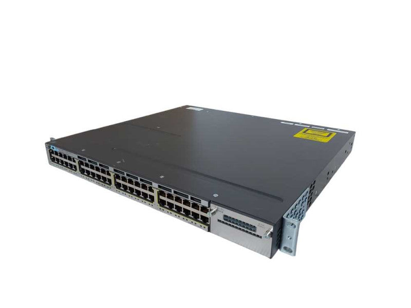 Cisco WS-C3750X-48T-L, 48x port Gigabit Switch, 2x 350w PSU, Fact Reset